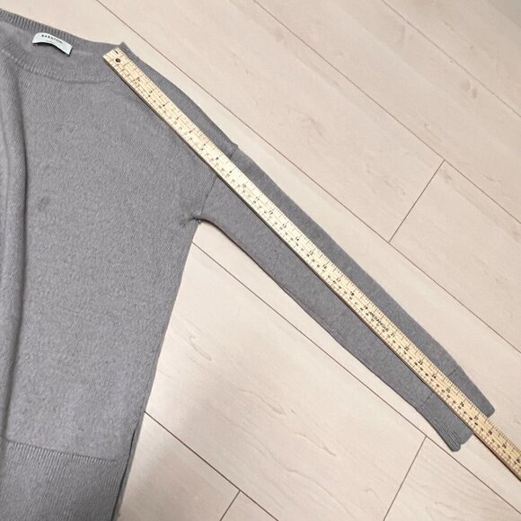 Babaton Aritzia Jacobs Lightweight Wool Sweater Oatmeal Sz S - Picture 9 of 11